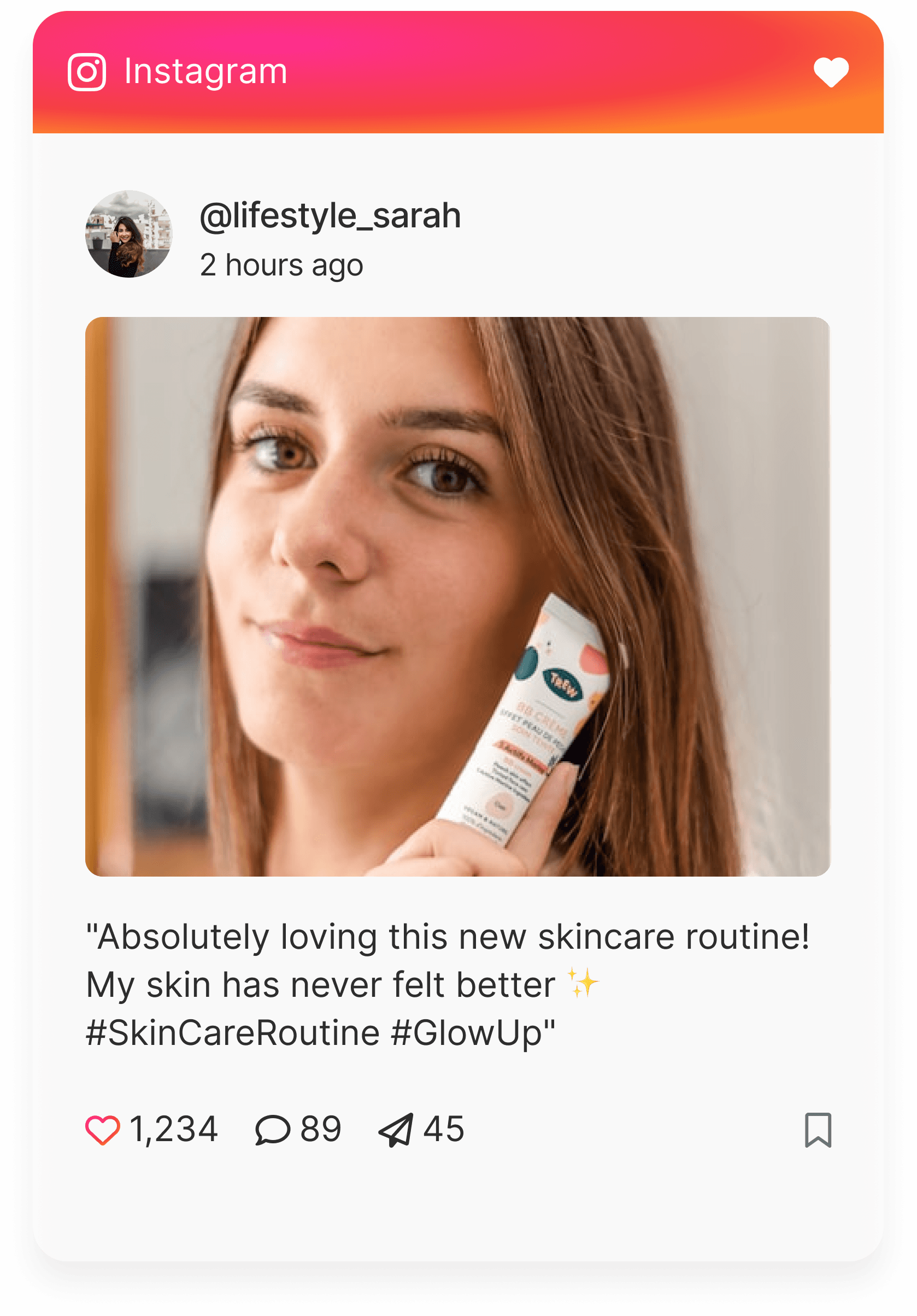 Instagram UGC example