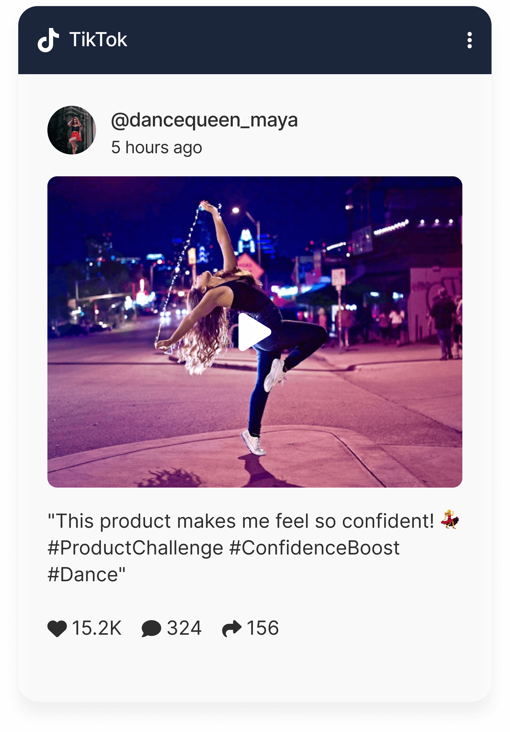 TikTok UGC example